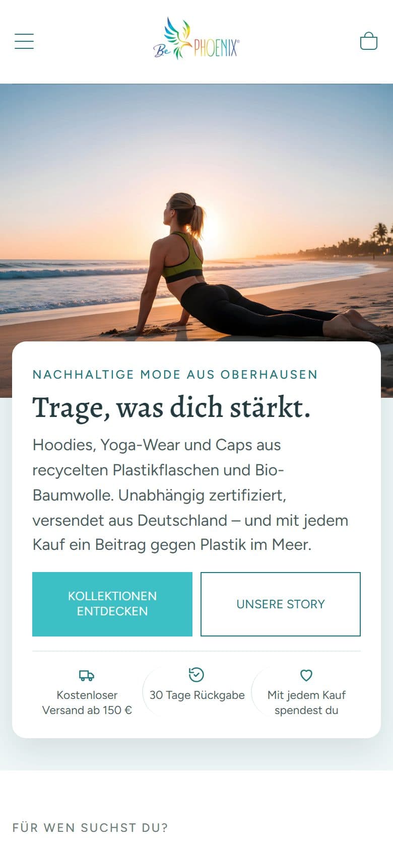 Shop von BE PHOENIX am Smartphone